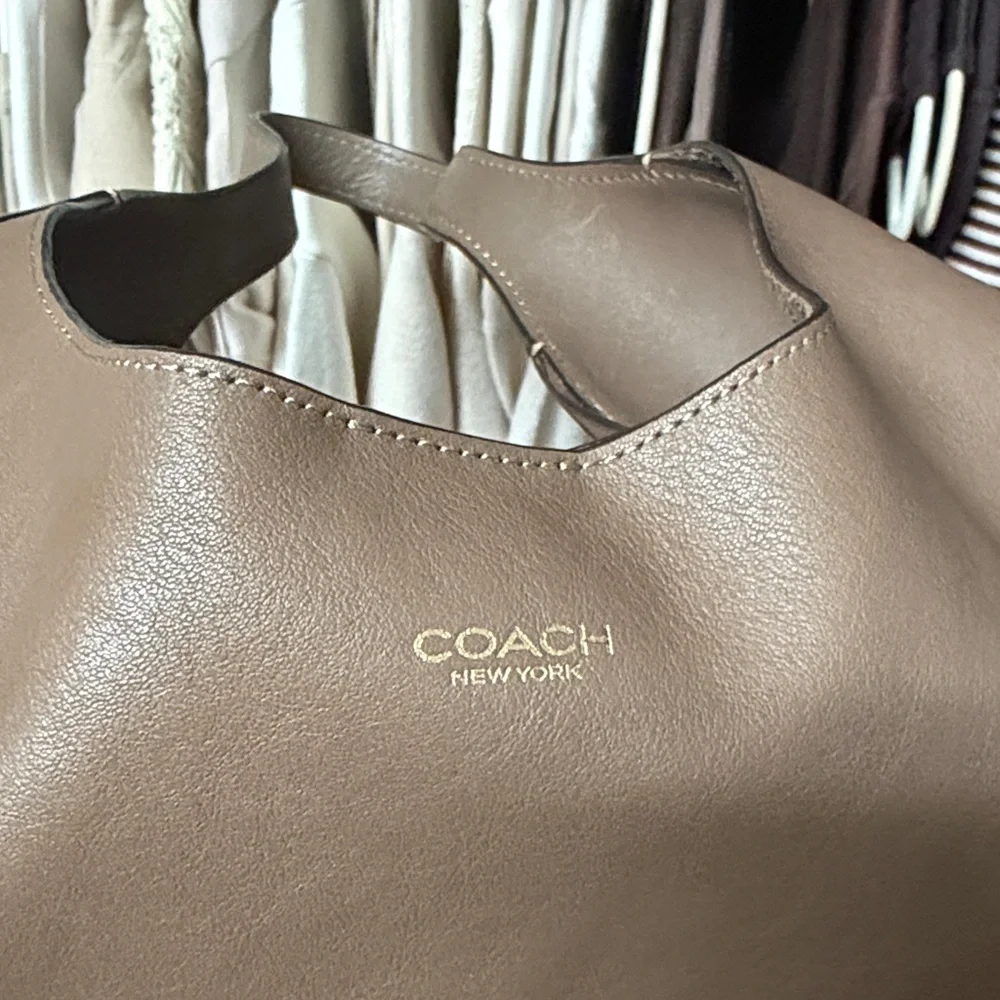 Coach Tan Leather Hobo Bag